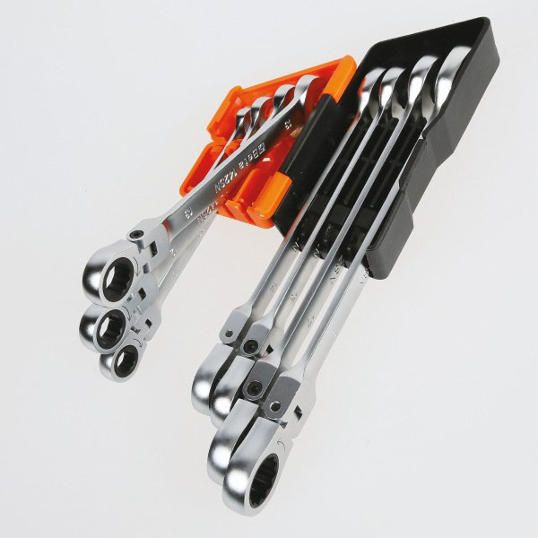 Beta 142SN/SC8 Serie 8 Chiavi Combinate a Cricchetto Snodate - BETA UTENSILI - Immagine 2